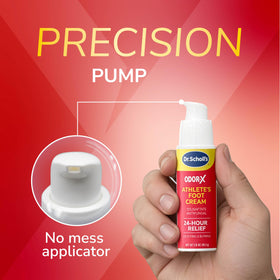Dr. Scholl's label panel showing active and supportive ingredients