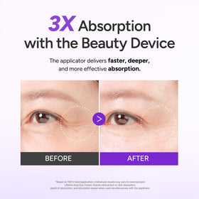 Dr.twentyproject cream texture on fingertip demonstrating smooth spread
