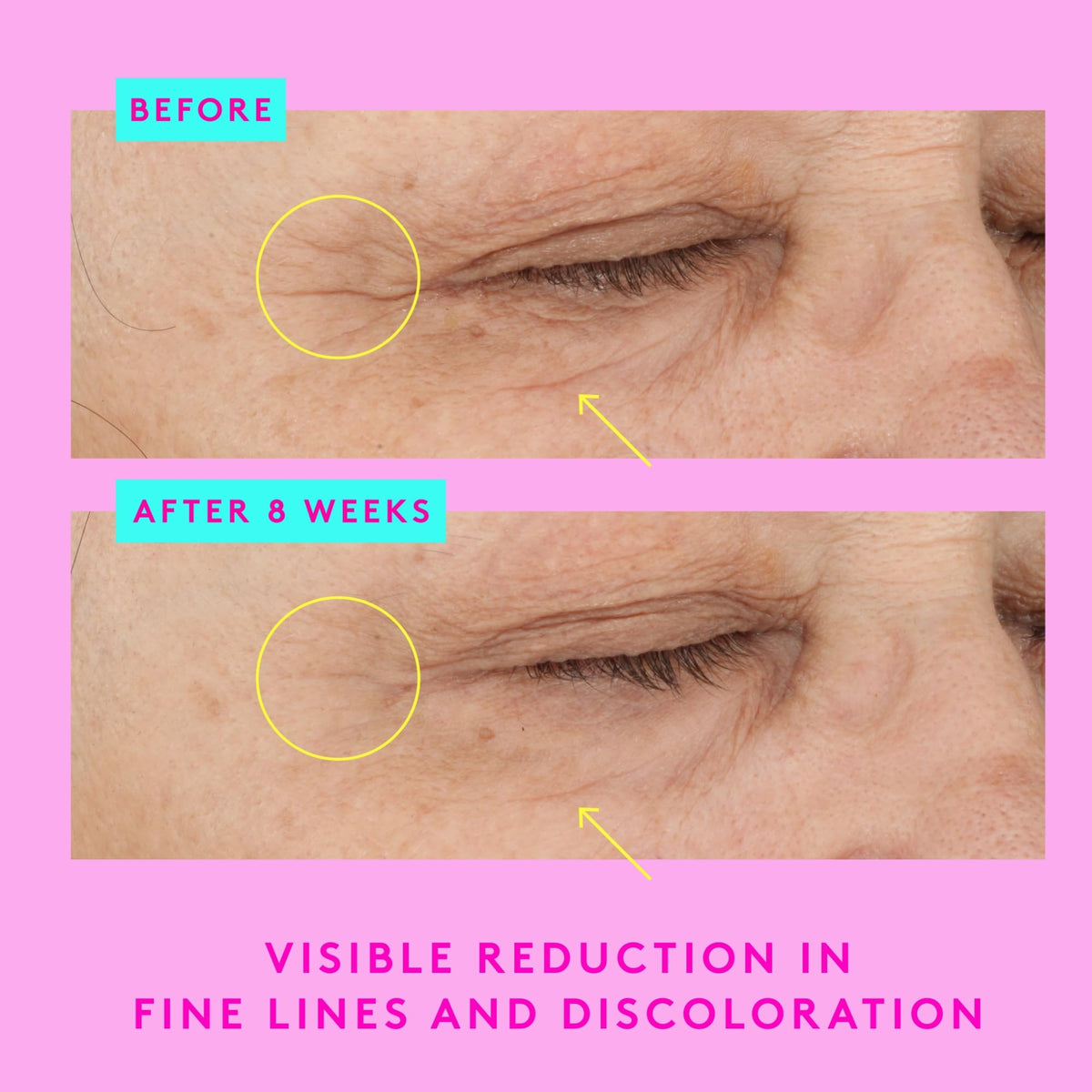 Drunk Elephant applied under-eye to reduce puffiness and smooth