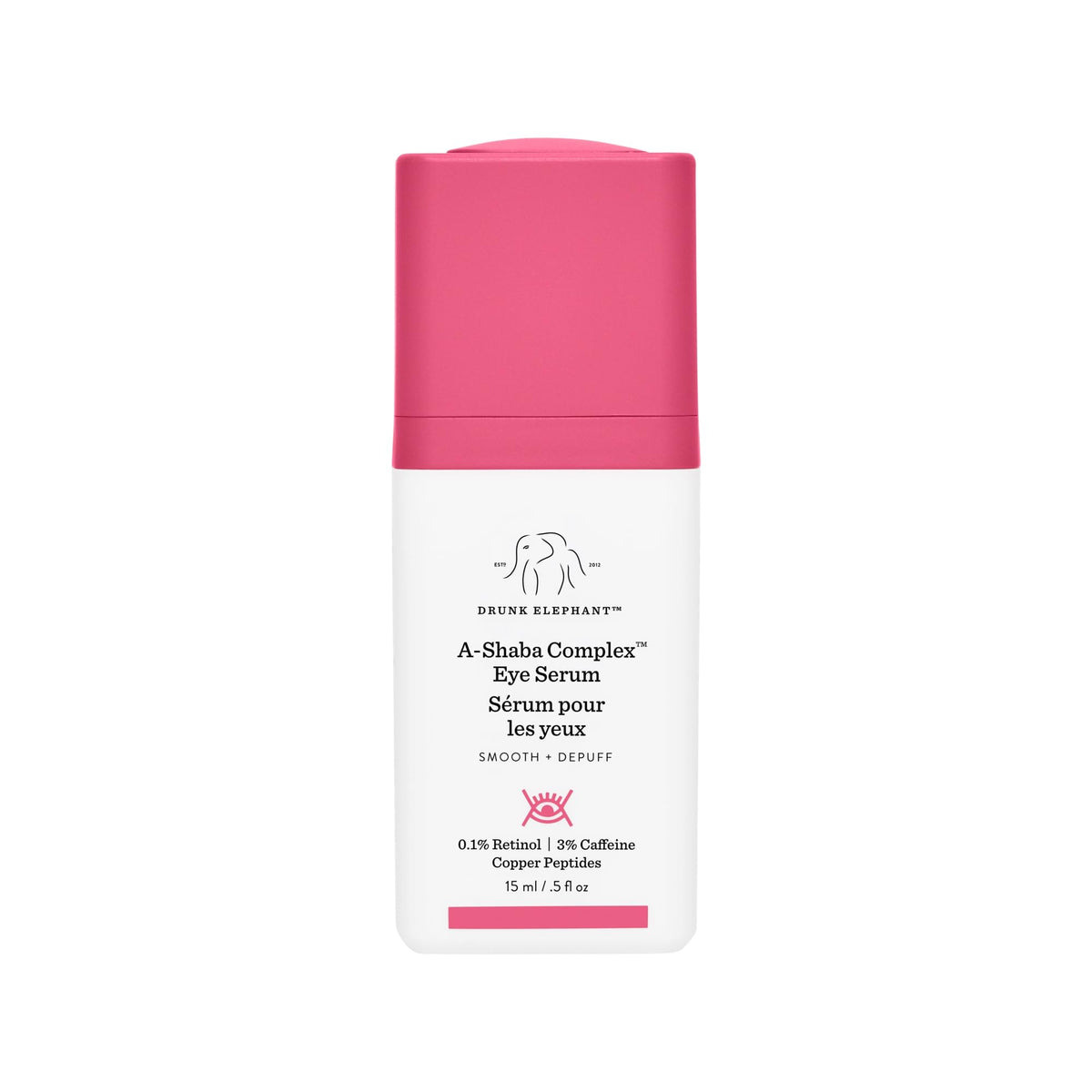 Drunk Elephant front packaging showing product and benefits