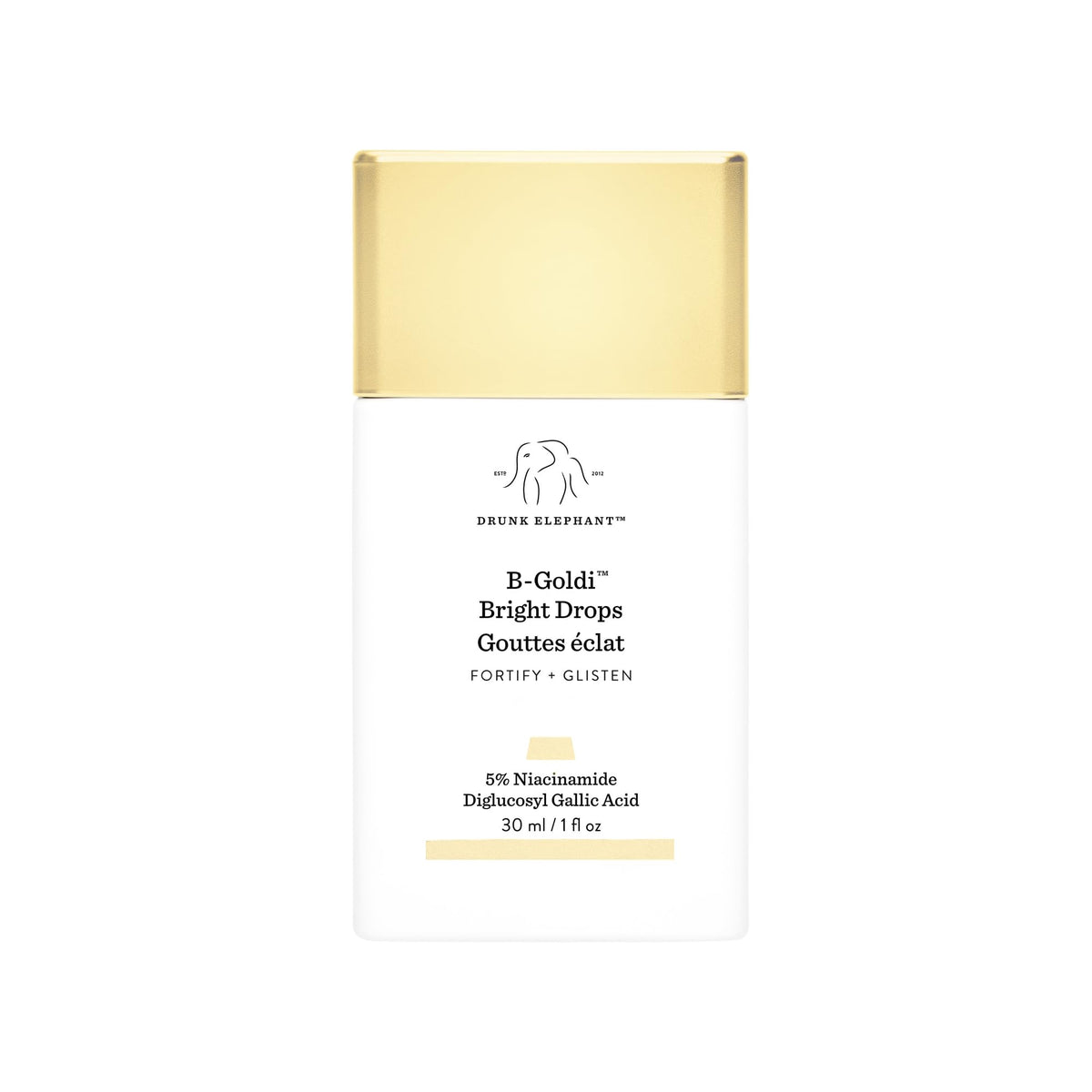 Drunk Elephant front packaging showing bottle and label for quick identification and trust