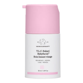 Drunk Elephant jar front view showing product and clear branding for easy identification