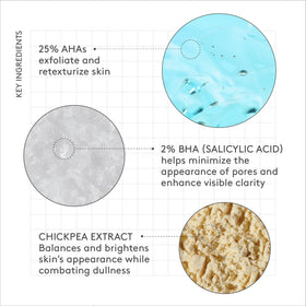 Drunk Elephant ingredient label close-up highlighting AHA and BHA concentrations