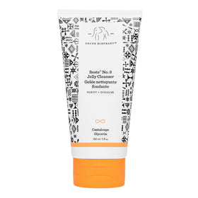 Drunk Elephant bottle front label showing product identity and travel size benefit