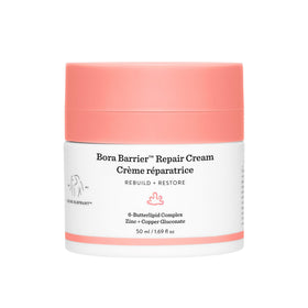 Drunk Elephant Bora Barrier front packaging showing jar and label for product recognition and trust