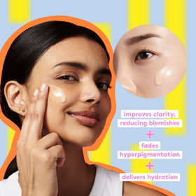Drunk Elephant texture on fingertip illustrating lightweight hydrating feel