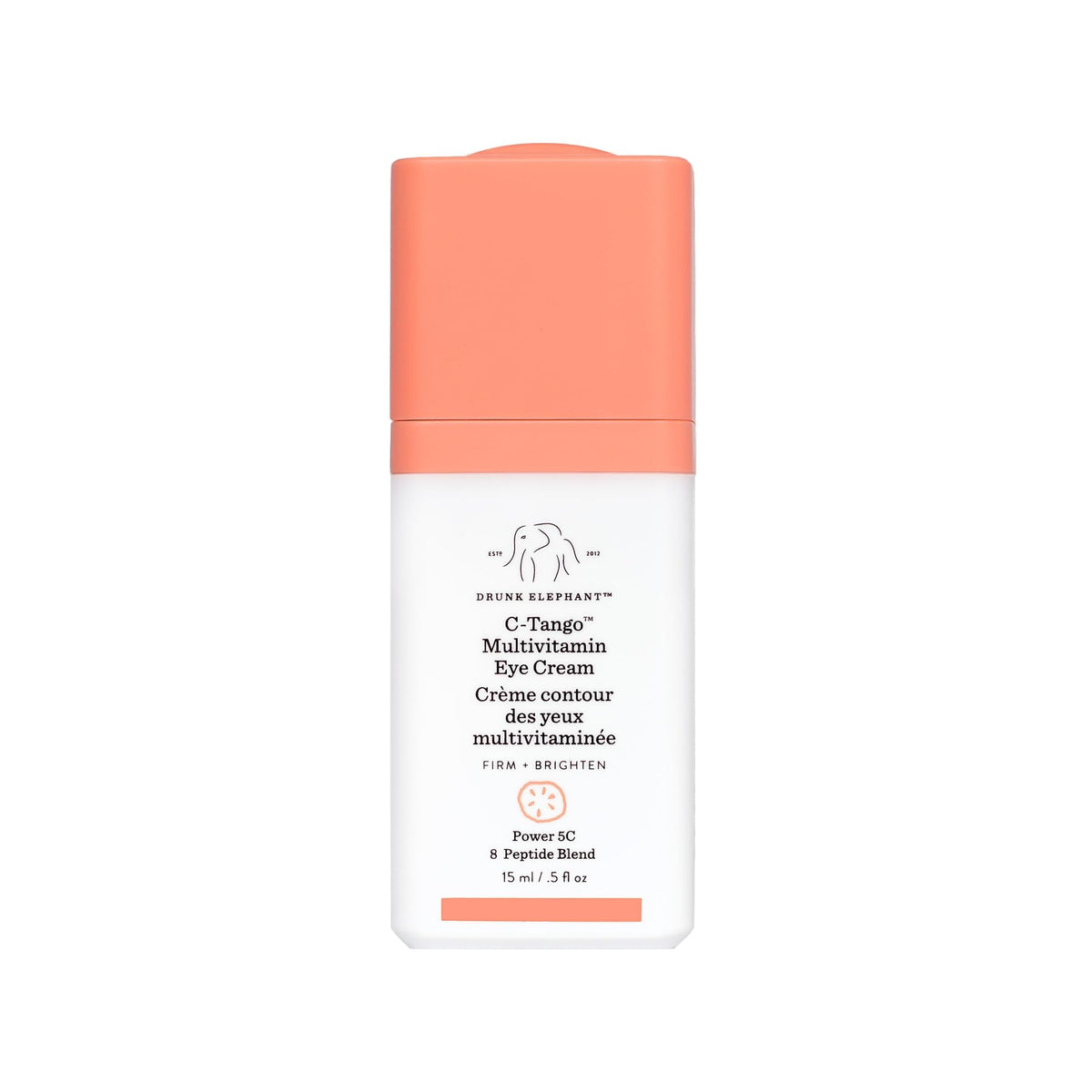 Drunk Elephant front packaging showing product and brand for clear identification and trust