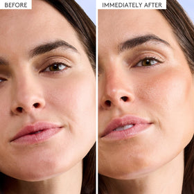 D-Bronzi mixed into moisturizer demonstrating buildable color and hydration benefit