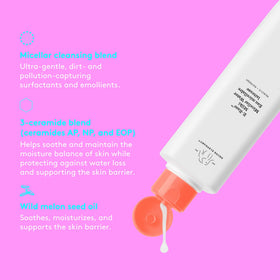 Drunk Elephant E-Rase ingredients label highlighting ceramides and benefits