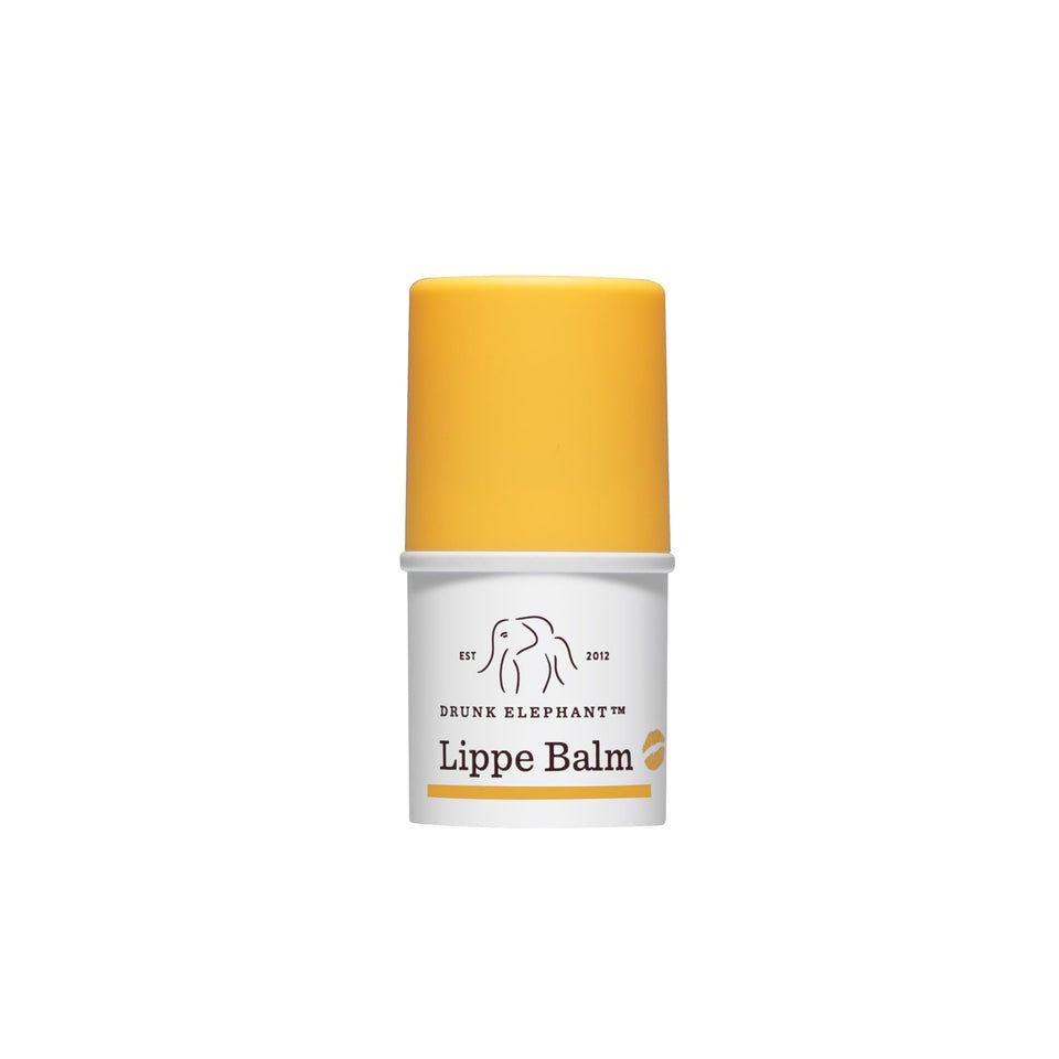 Drunk Elephant Lippe Balm front view showing compact tube and nourishing finish