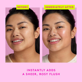 Drunk Elephant dropper releasing product, showing lightweight texture and blendability benefit