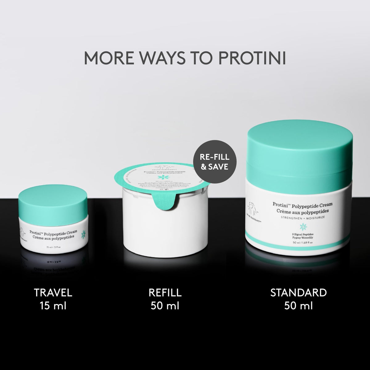 Drunk Elephant Protini with pygmy waterlily image showing antioxidant ingredient benefit