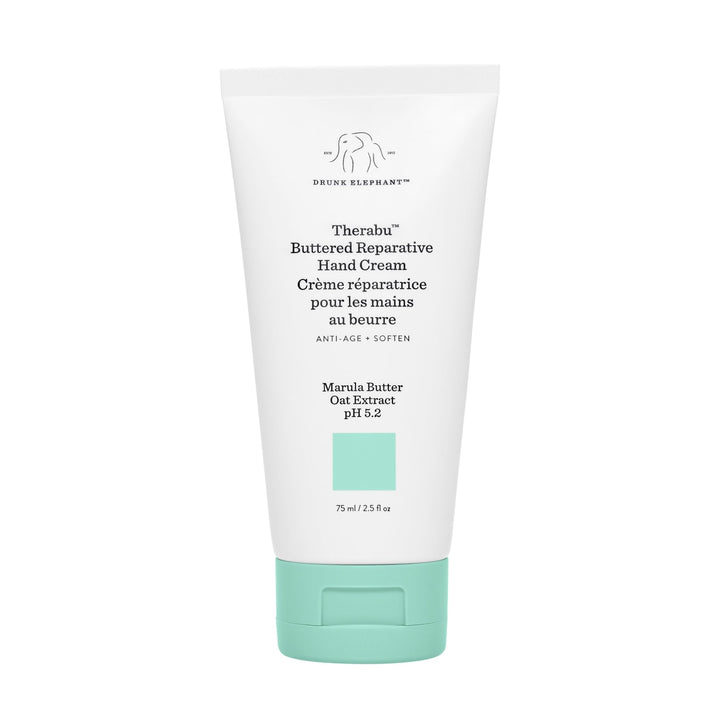 Drunk Elephant front packaging showing tube and label, conveys clean clinical skincare