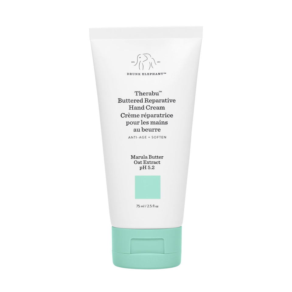 Drunk Elephant front packaging showing tube and label, conveys clean clinical skincare
