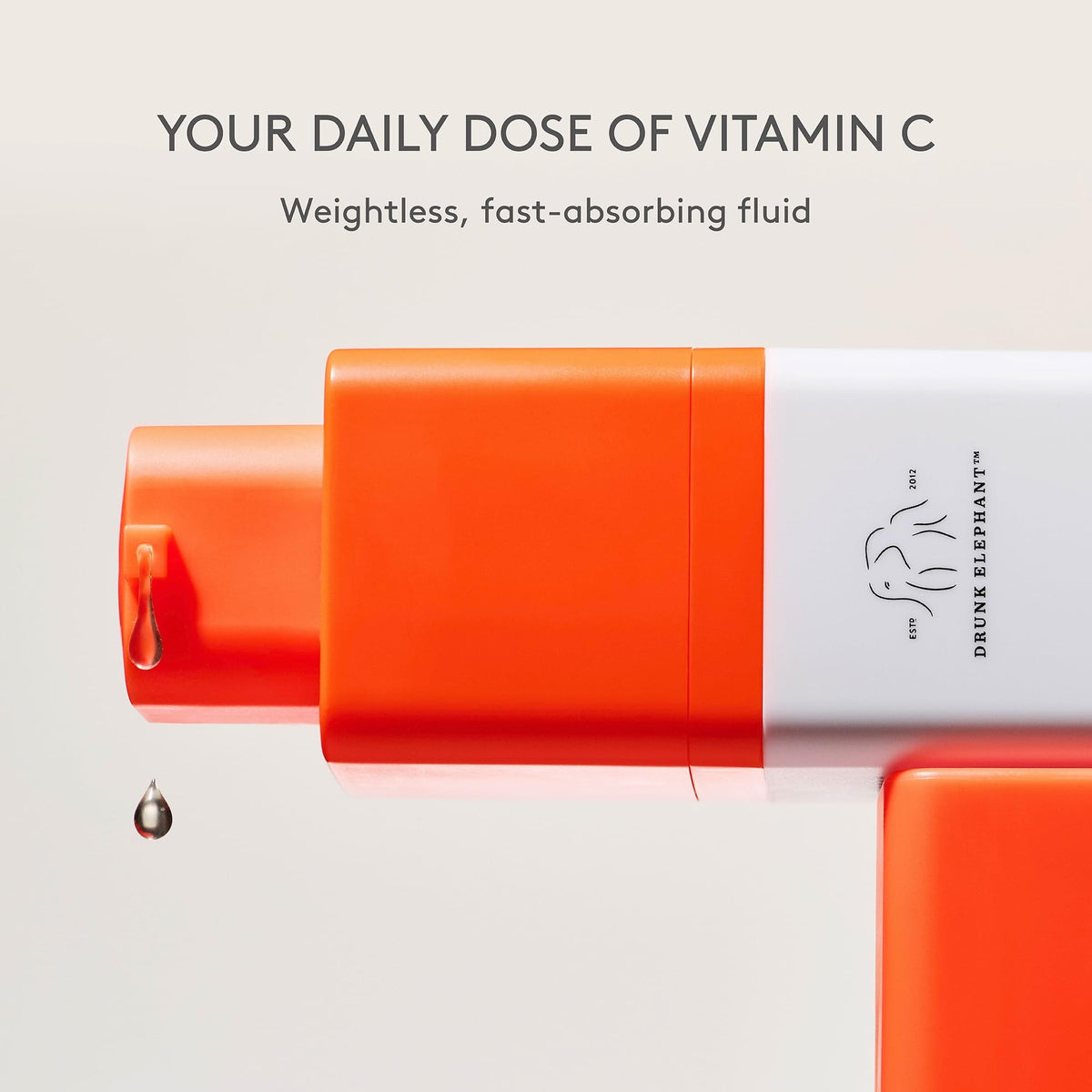 Drunk Elephant product and box flatlay highlighting activation step