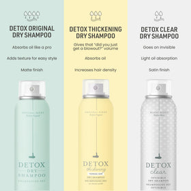 drybar Detox before and after hair comparison showing added volume