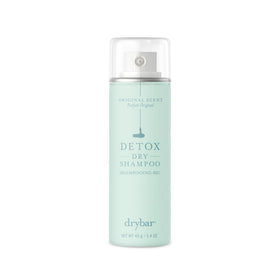 Drybar Detox front packaging showing travel-size can for on-the-go refresh