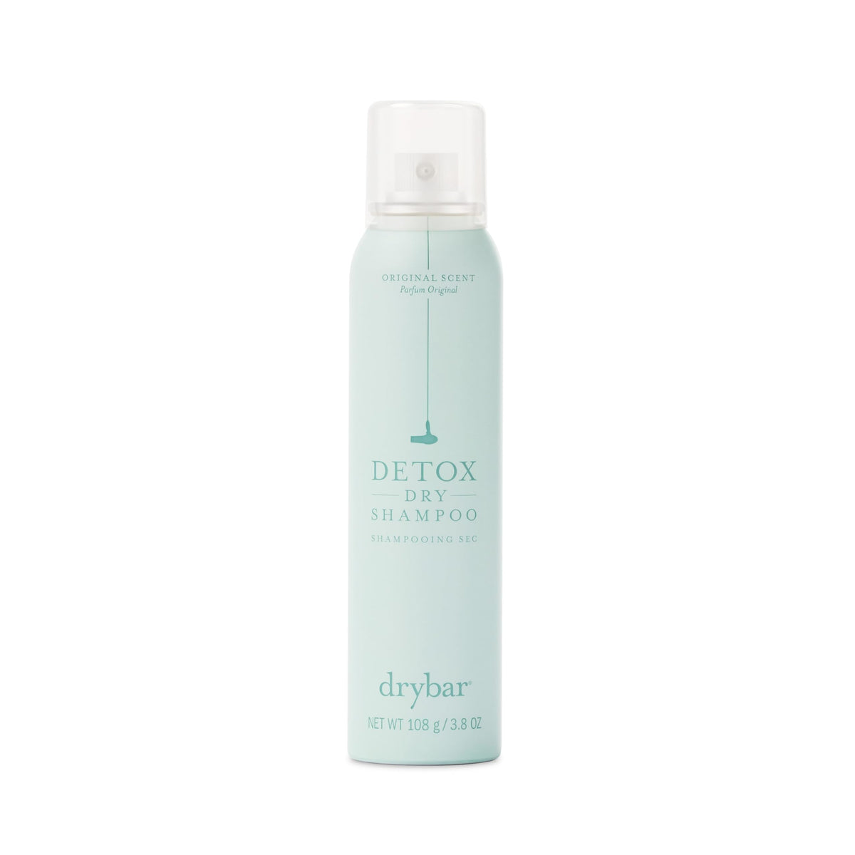 drybar Detox front packaging shows product and benefits
