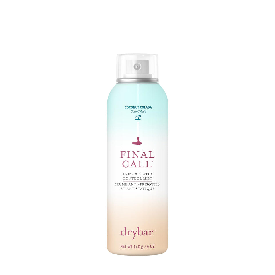 Drybar Final Call front packaging showing product and smooth finish benefit