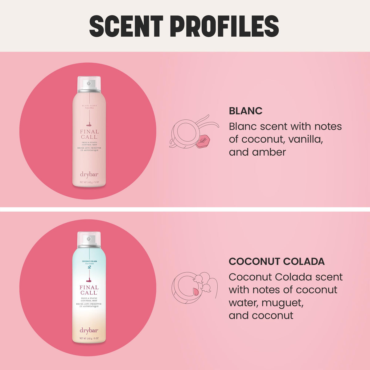 Lifestyle bathroom shelf with Drybar Final Call for effortless daily finishing and protection