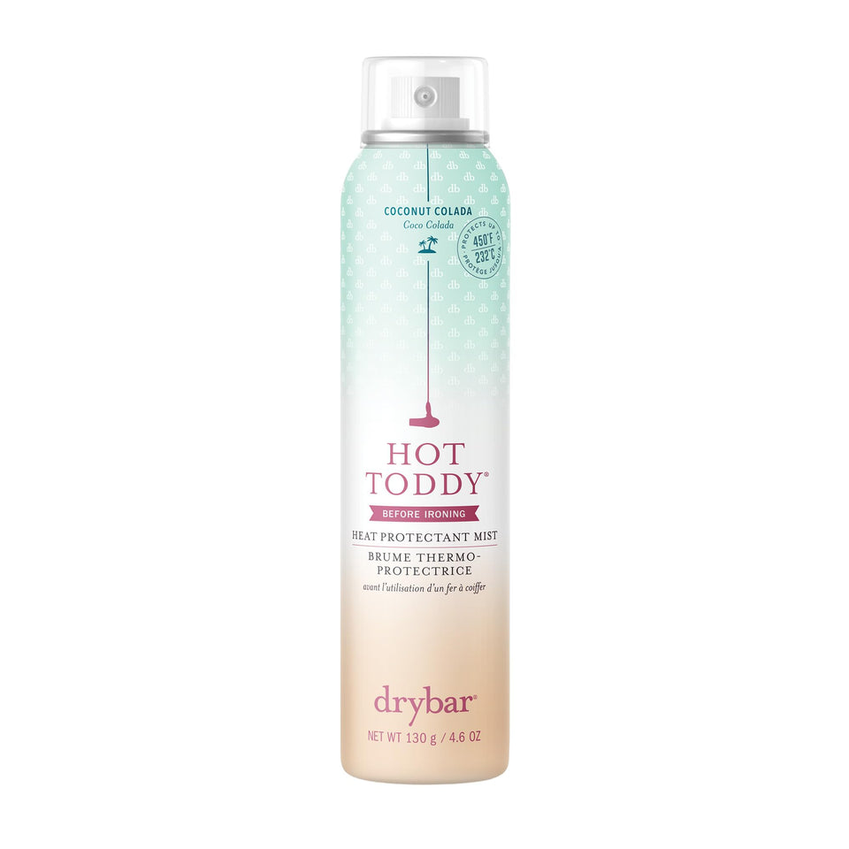 Drybar front packaging showing bottle and benefits