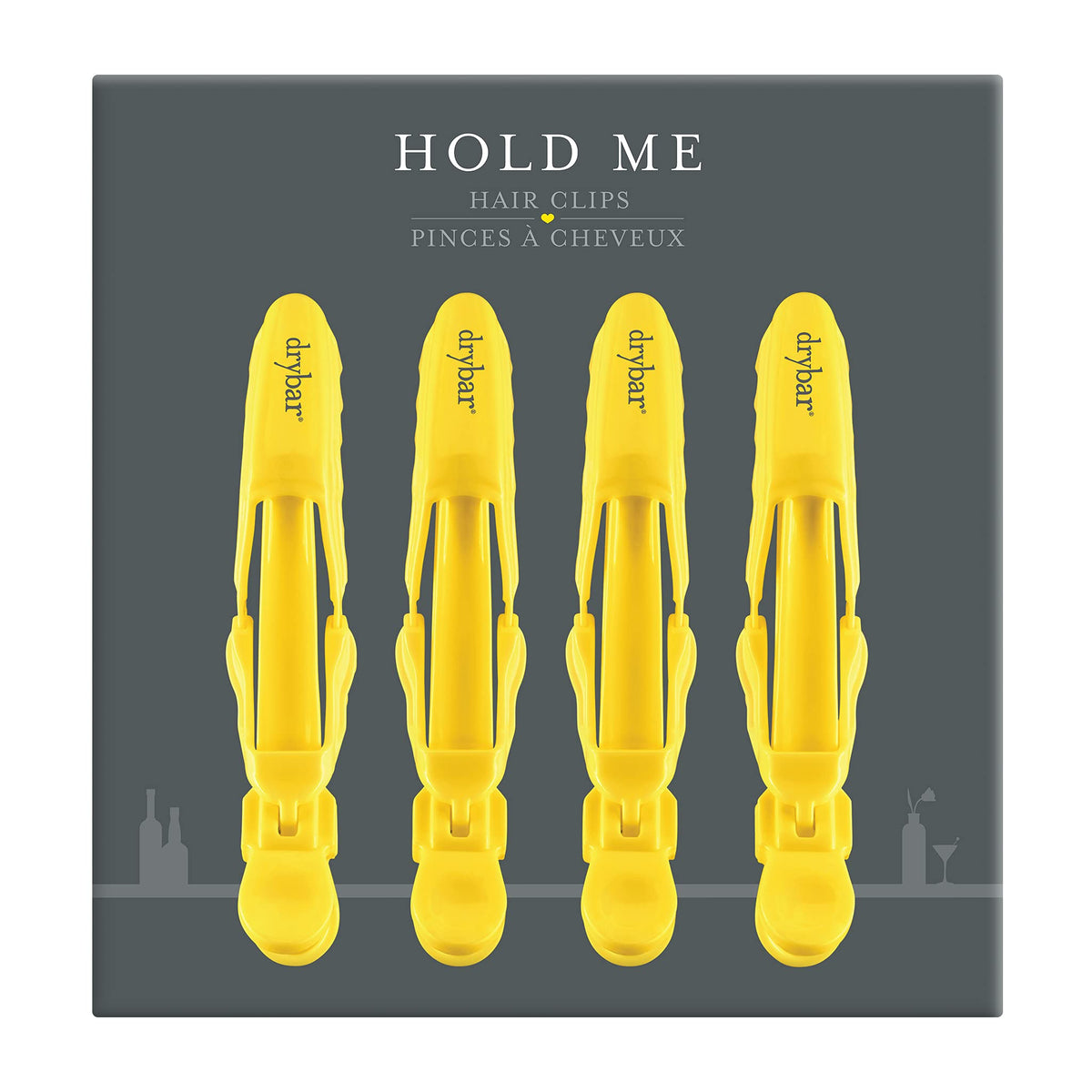 drybar Hold Me hair clips front view showing sleek profile and secure grip benefit