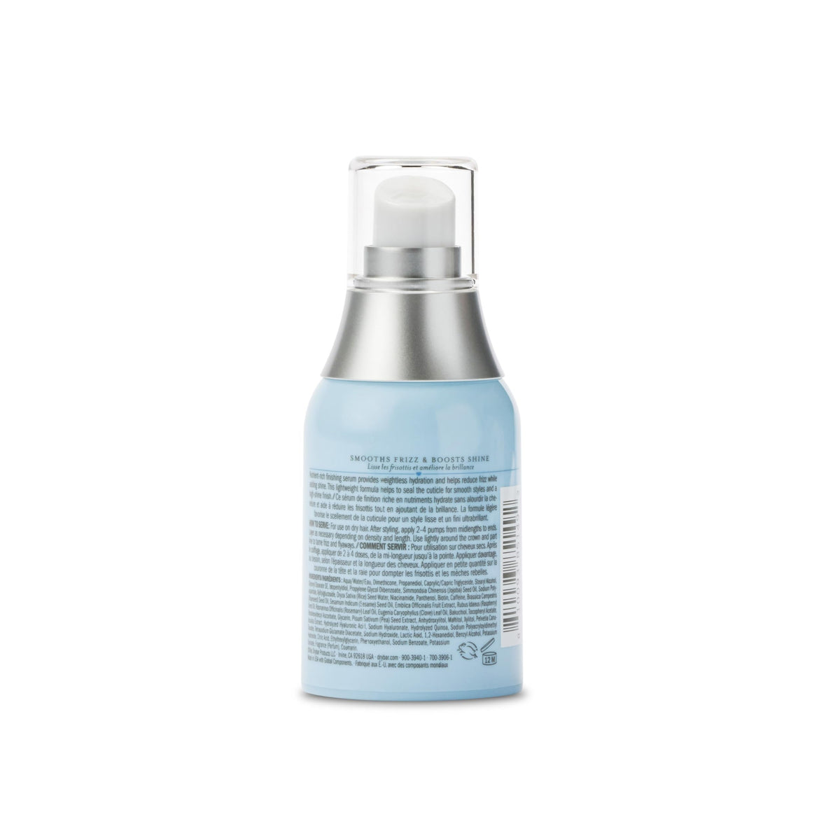 Drybar Liquid Glass finished salon-style hair illustrating glossy, frizz-free results