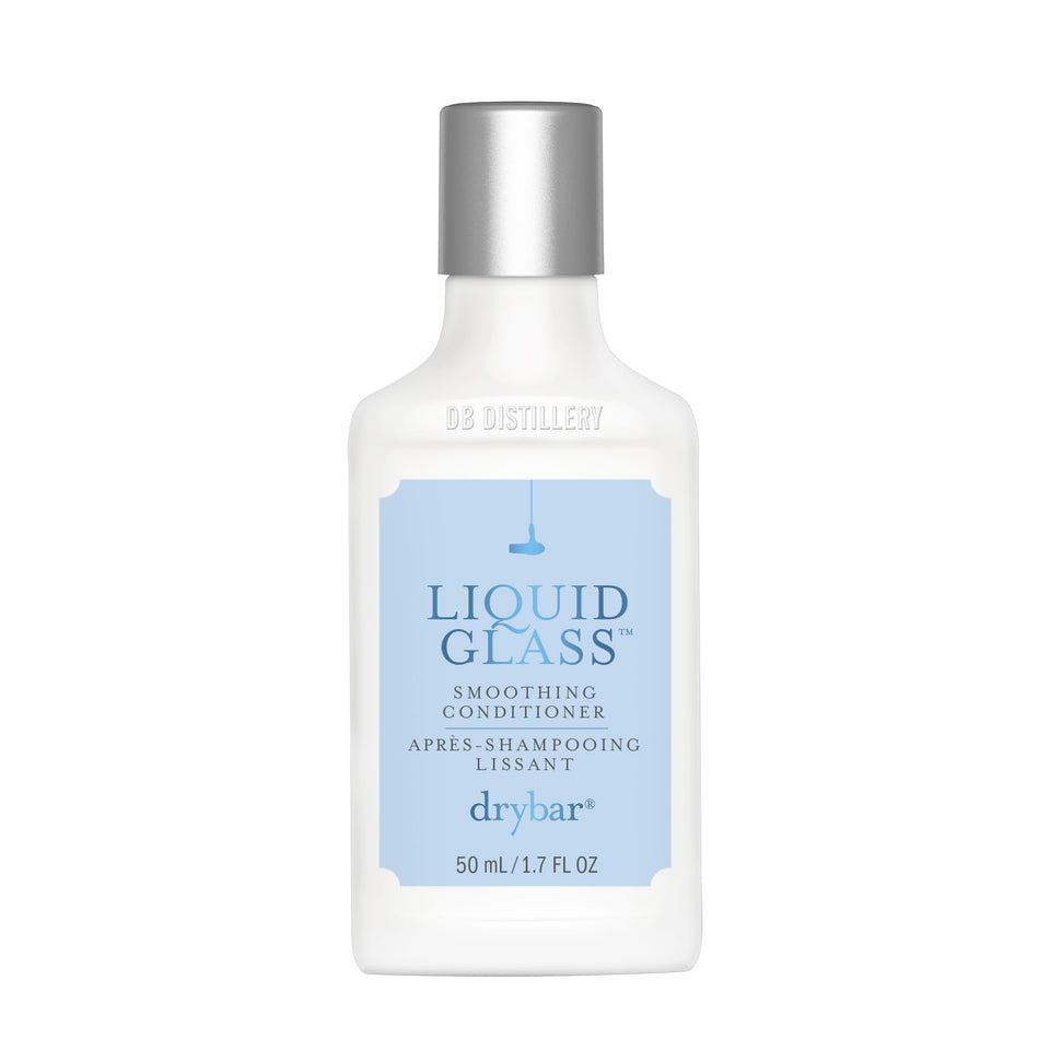drybar front bottle travel size showing sleek packaging and portable benefit