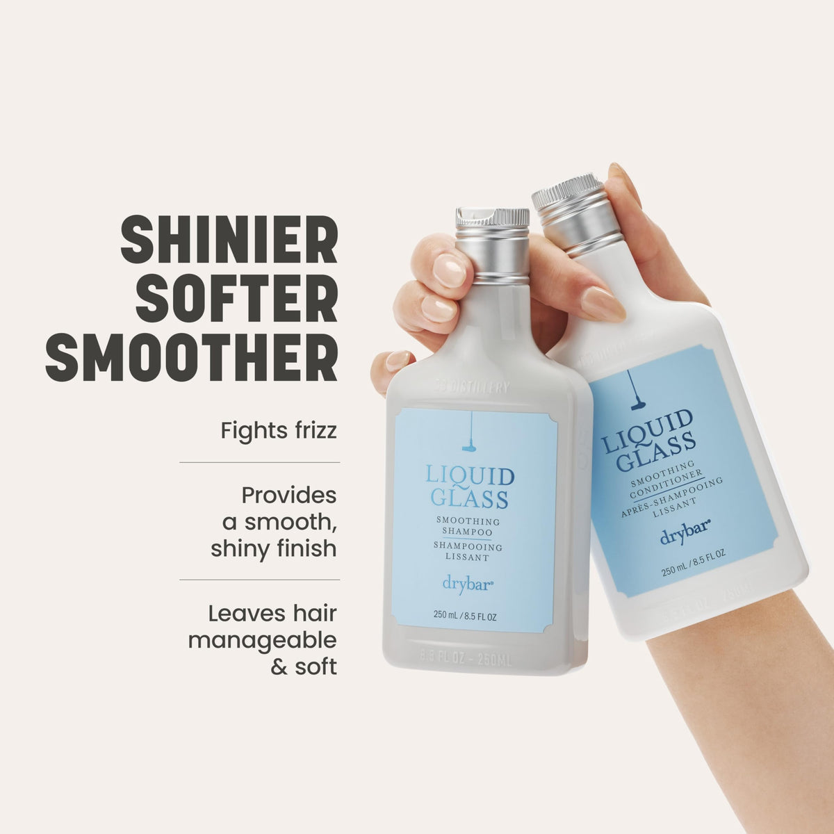 drybar creamy conditioner texture on fingertips showing lightweight slip