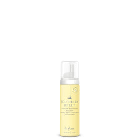 drybar can front view showing branding and compact travel size for portability