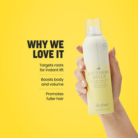 Drybar Southern Belle texture close-up highlighting lightweight, non-greasy formula