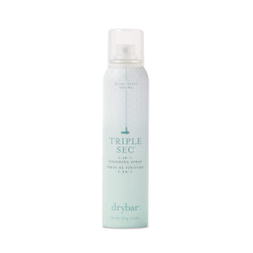 Drybar Triple Sec front packaging showing bottle and blanc scent benefit