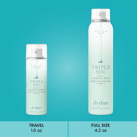Drybar Triple Sec used in styling routine for effortless tousled look