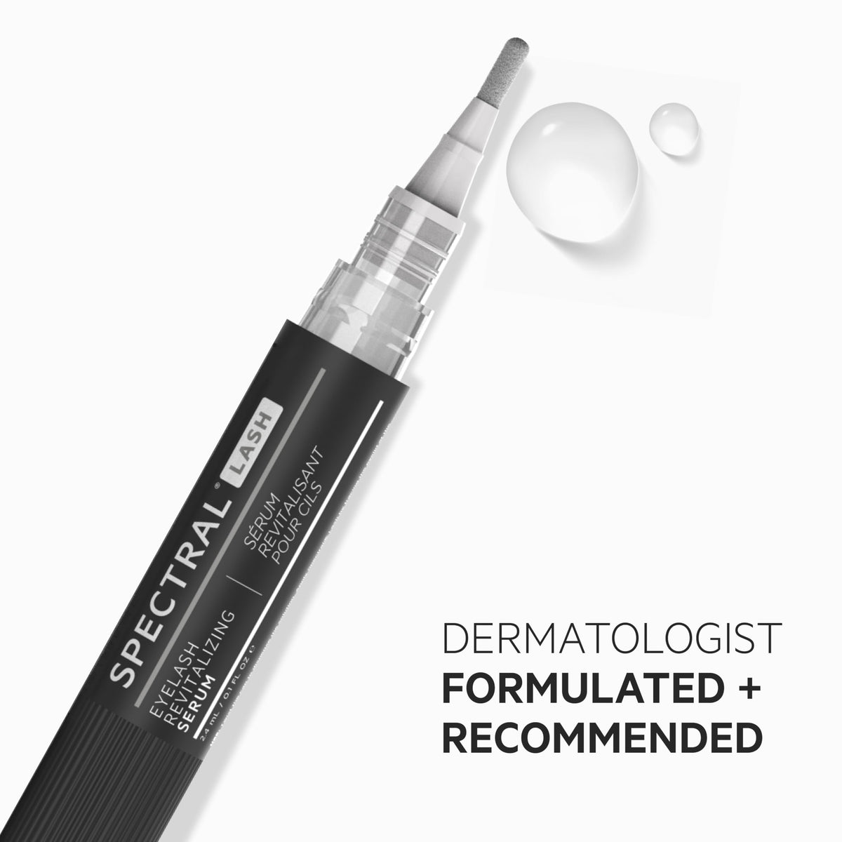 DS Laboratories Spectral.LASH size comparison in hand to display compact travel-friendly benefit