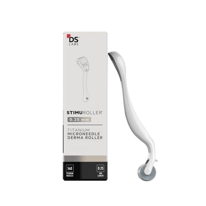 DS Laboratories StimuROLLER front view showing ergonomic handle and roller for easy use