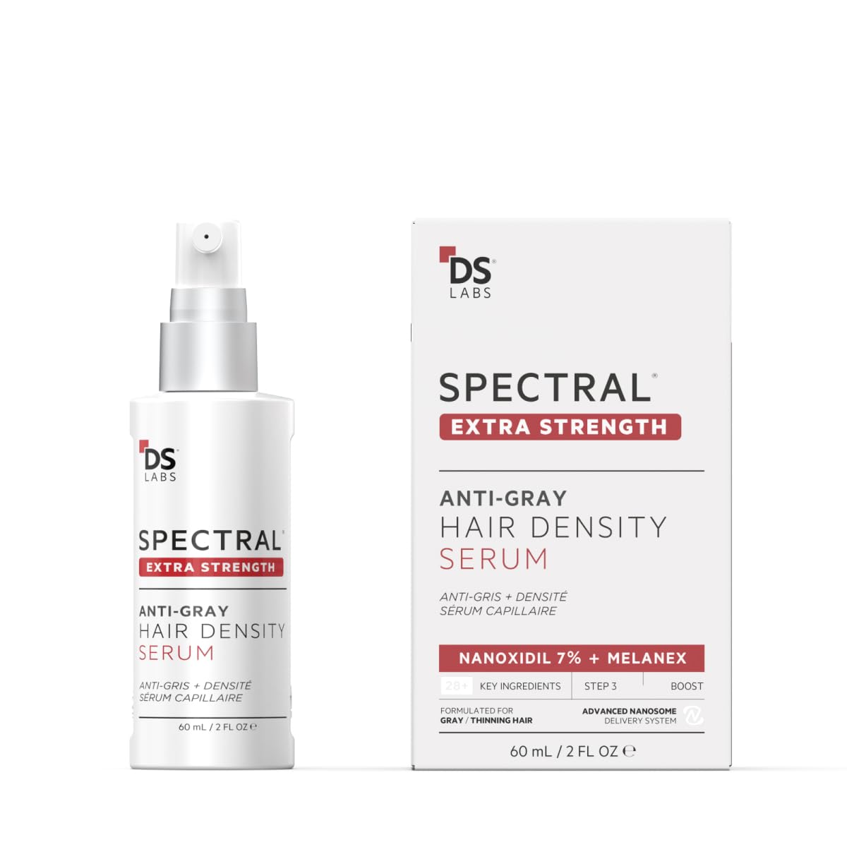 DS Laboratories front packaging showing product name and compact bottle benefit clarity