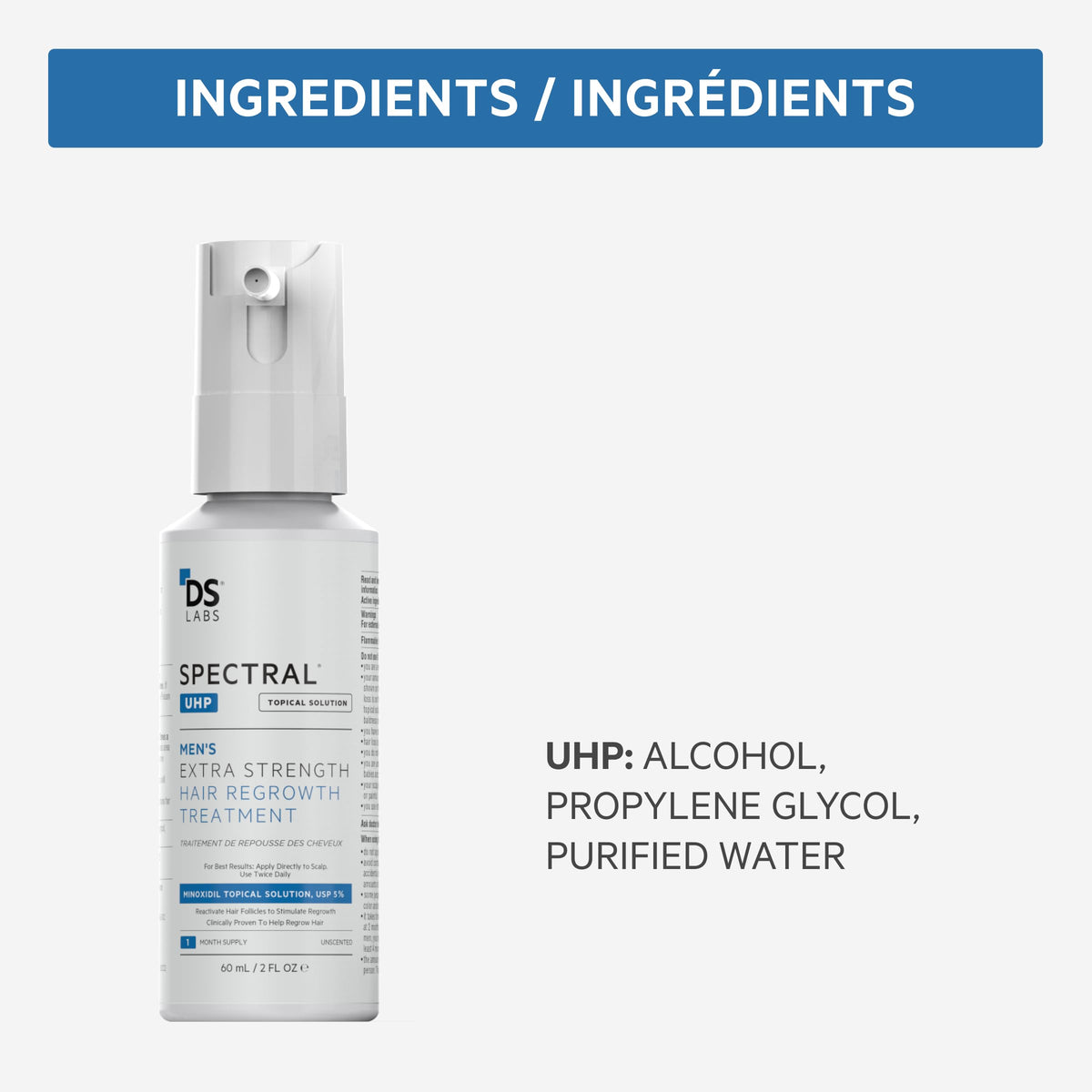 DS Laboratories bottle on bathroom counter in lifestyle scene showing daily routine compatibility