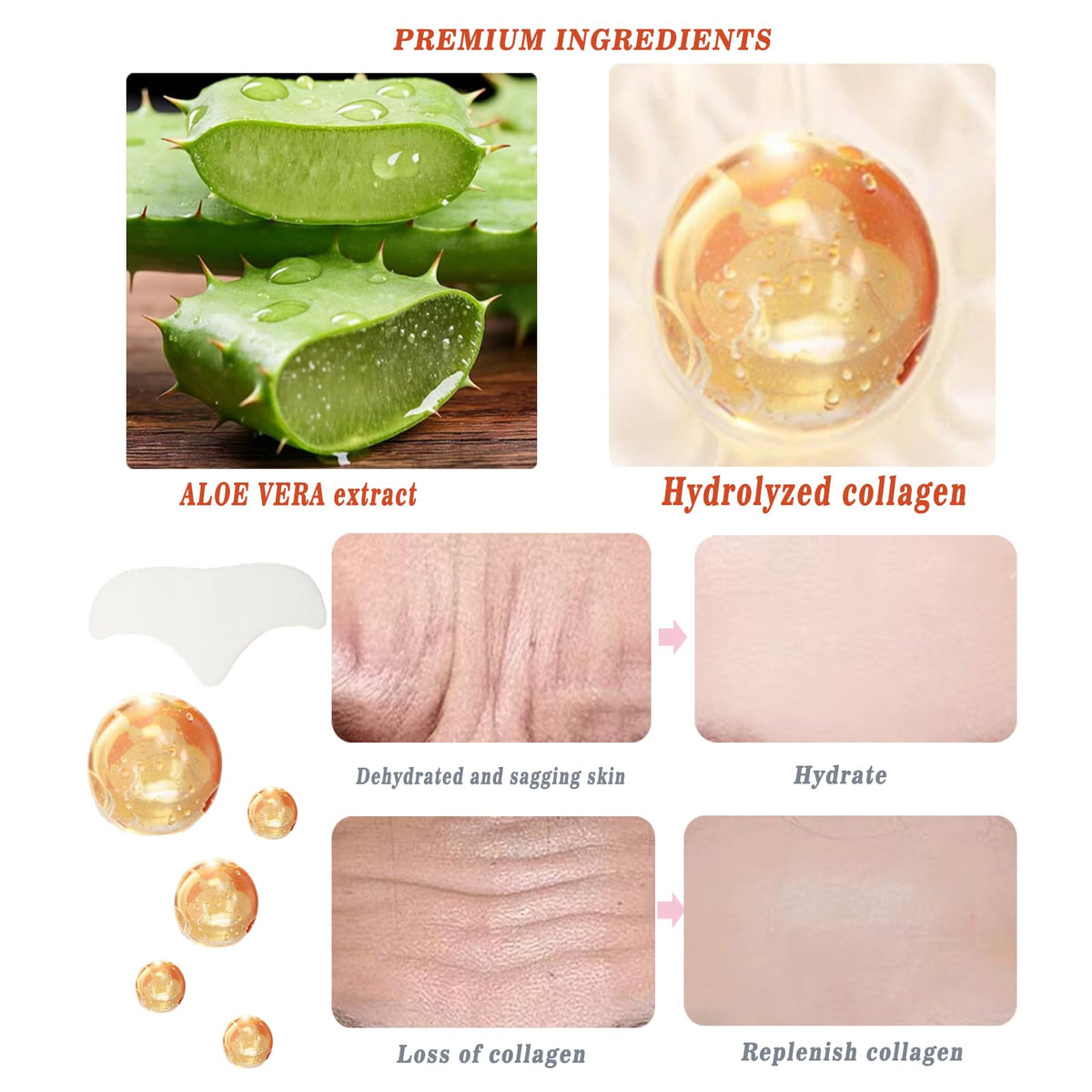 dsoeho close-up texture of patch surface highlighting collagen infusion benefit