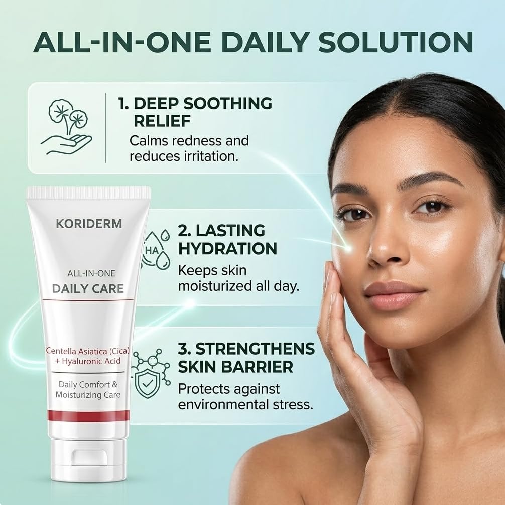 DTMIEAXN Koriderm closeup of Centella ingredient signaling calming benefit