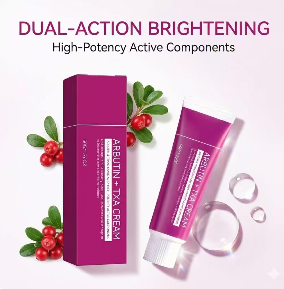 DTMIEAXN cream texture swiped on skin showing lightweight absorption