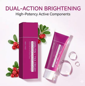 DTMIEAXN cream texture swiped on skin showing lightweight absorption
