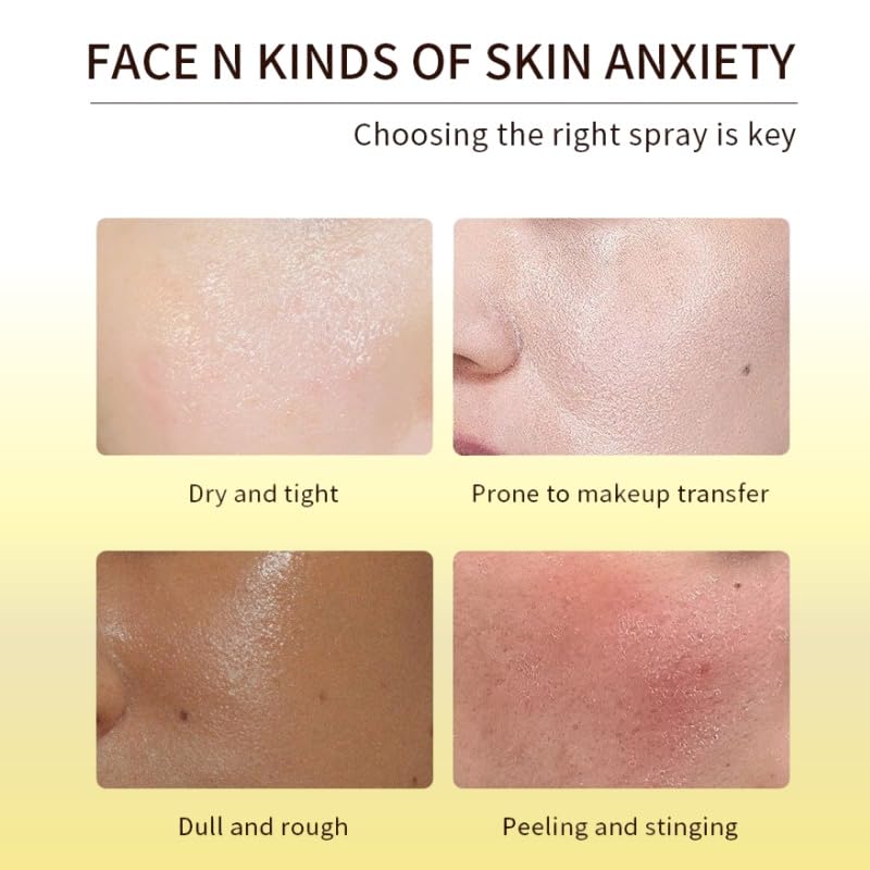 DTTLYKSYBHJ misting over finished makeup for dewy long-lasting glow