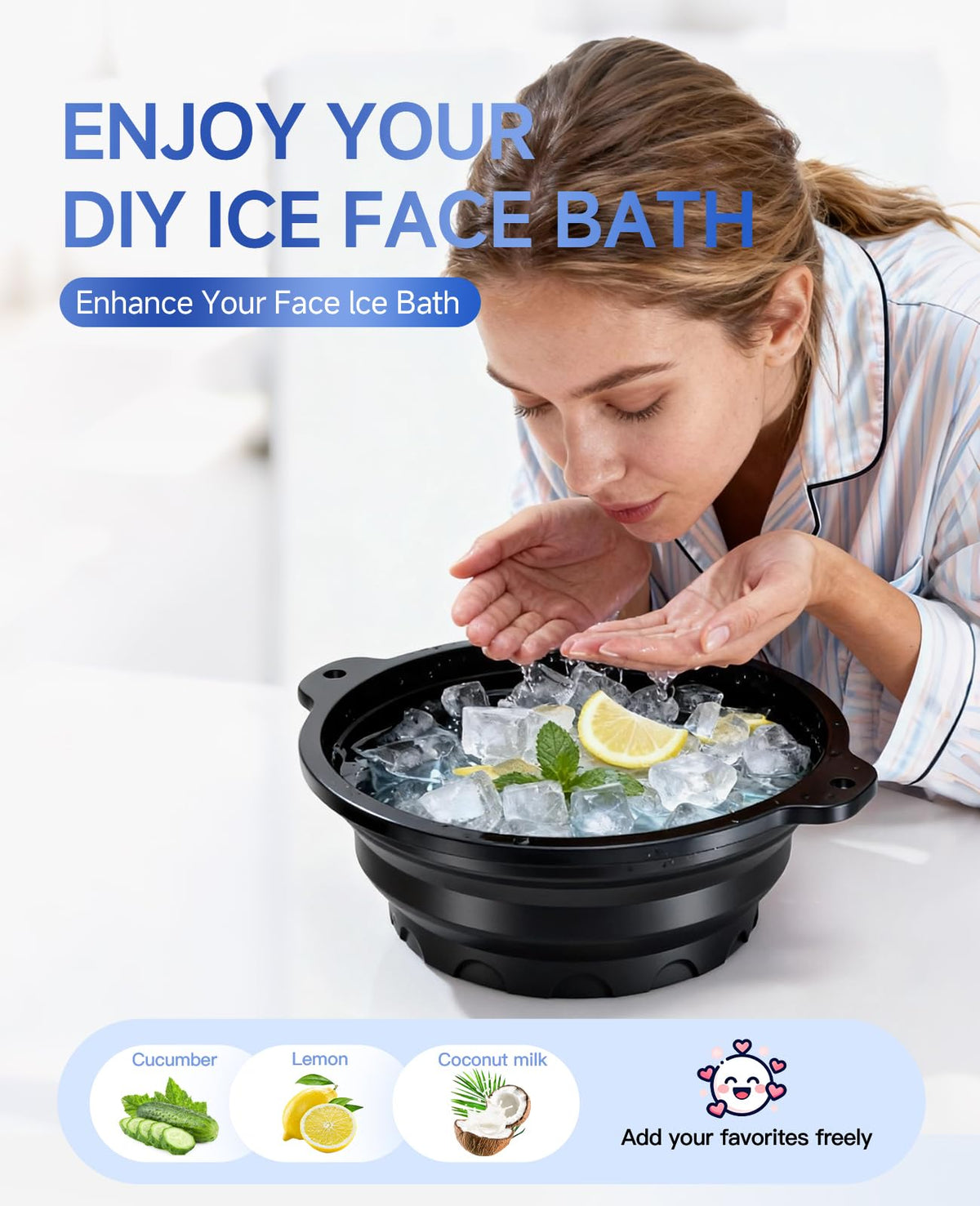Dtuoen face bowl folded compact to save space and pack easily for travel convenience
