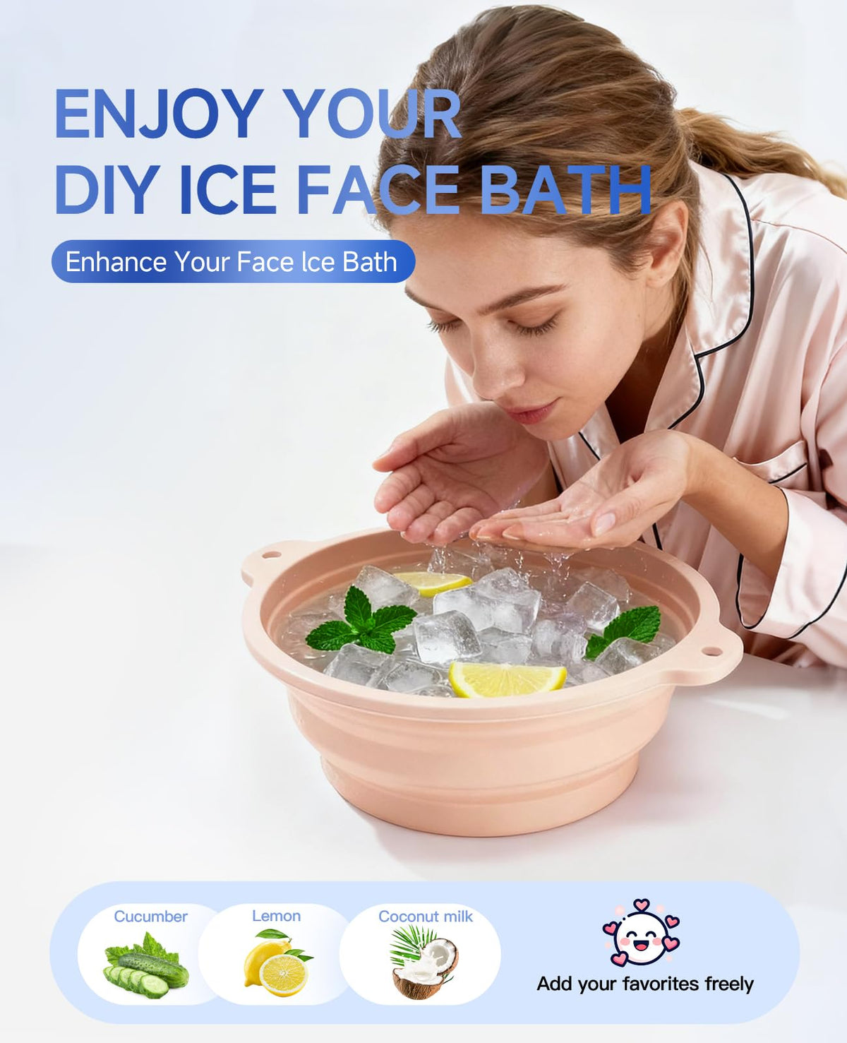 Dtuoen face bowl folded flat for travel, saving space and weight