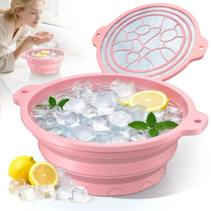 Dtuoen front view showing folded and open bowl, compact and ready