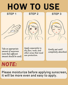 DuaTana applying sunscreen to face, quick coverage and lightweight feel