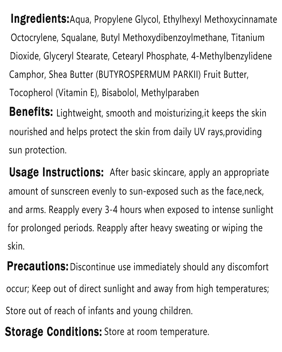 DuaTana product label and ingredient list, clear SPF50+ PA+++ info