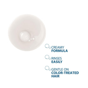 Ducray Anaphase+ cream texture close-up showing creamy lather benefit