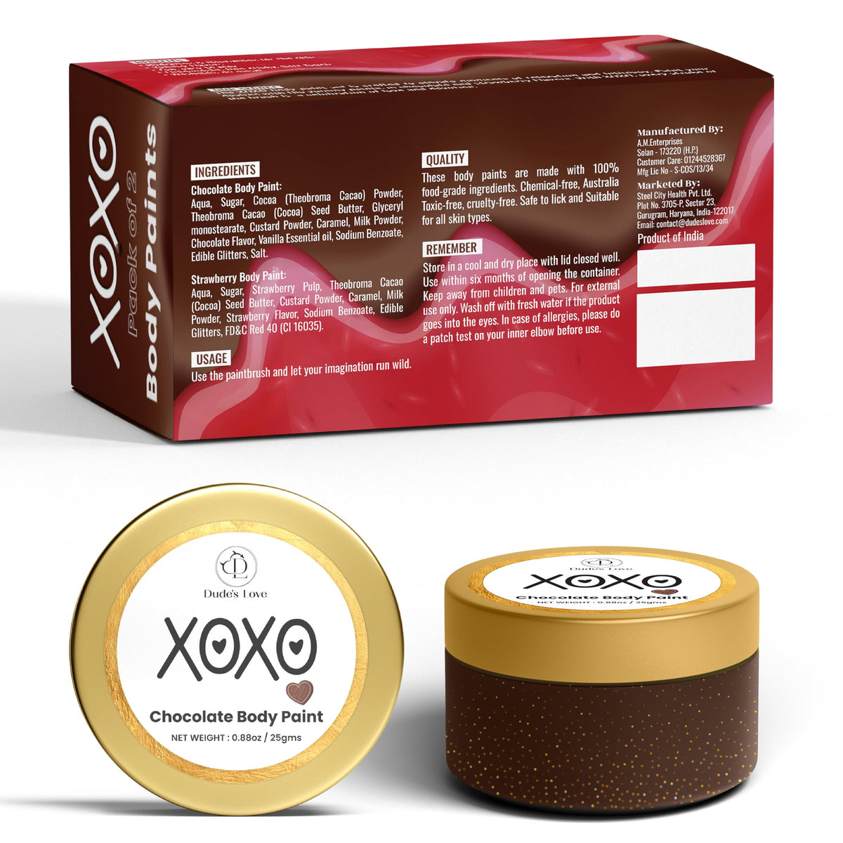 Dude's Love gift box with ribbon, ready-to-give presentation for special occasions