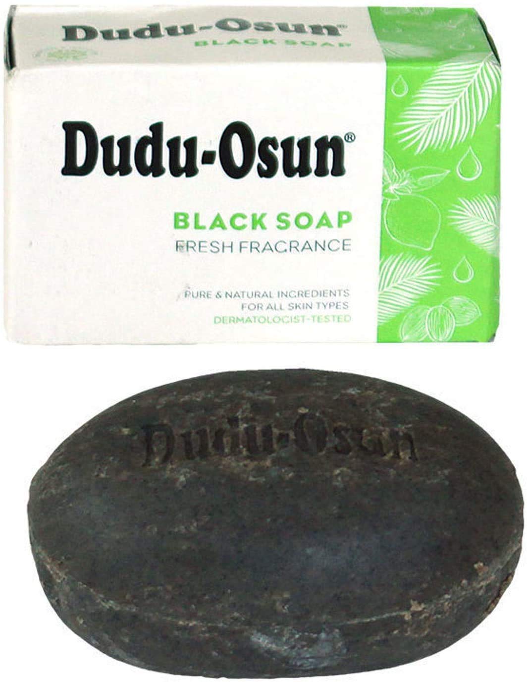 Dudu-Osun bar close-up texture highlighting natural ingredients